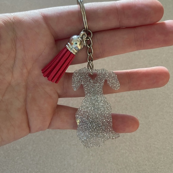 🎉🎉2x HP🎉🎉 Handmade Dog- Dachshund w/ Ears Keychain - Picture 2 of 6